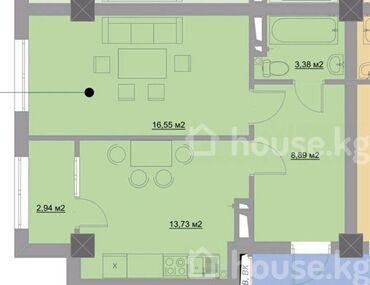 Продажа квартир: 1 комната, 46 м², Элитка, 1 этаж, ПСО (под самоотделку)