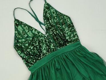 sukienki welurowe plus size allegro: Women`s dress, size XS (EU 34)