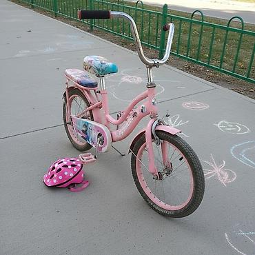 детский мотоциклы: Детский велосипед, 2-колесный, 4 - 6 лет, Для девочки, Б/у — 2