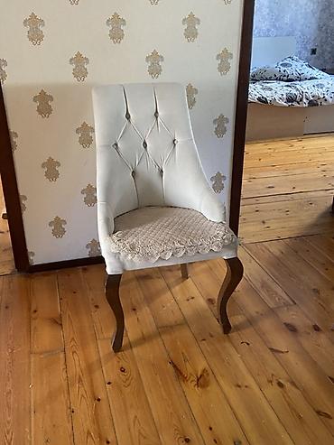piknik stulları: Qonaq otağı üçün, İşlənmiş, Qatlanmayan, rəng - Bej Stul — 4