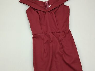 spódnice bordowa midi: Dress, XS (EU 34), condition - Perfect