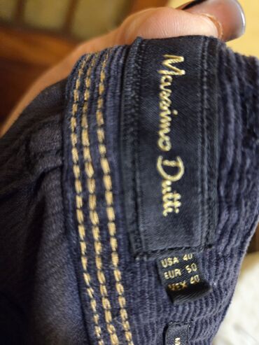 Şalvarlar: Klassik Şalvar, Massimo Dutti, rəng - Qara — 2