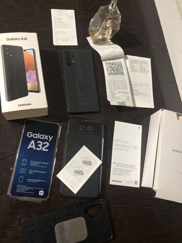 сколько стоит поменять экран на телефоне: Samsung Galaxy A32, Жаңы, 128 ГБ, түсү - Кара, 2 SIM