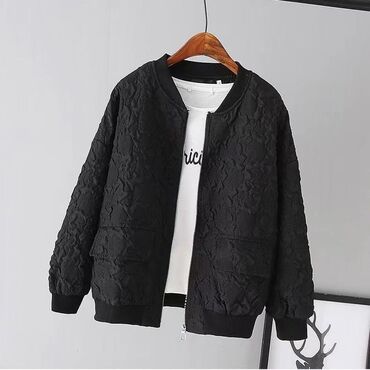 весенние куртки женские больших размеров: Пиджак, Жаккард, Оверсайз, L (EU 40), XL (EU 42)