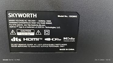 Телевизоры: Телевизор LED Skyworth 55Q66G с экраном 55” обладает качественным — 5