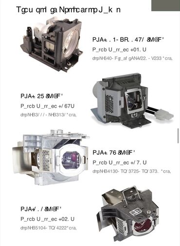 Lampalar: Məhsul: Proyektor üçün orijinal “bare bulb” lampalar Brendlər və — 7