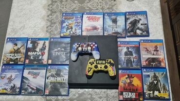 xbox 360 xbox one: PS4 oyun konsolu paketi Online versiya 500 gb yaddaşında Gran turismo