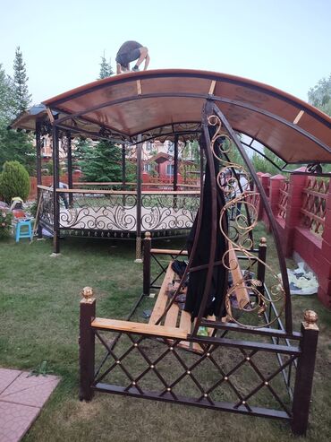 Садовые качели: Садовые качели Со спинкой, С крышей — 16