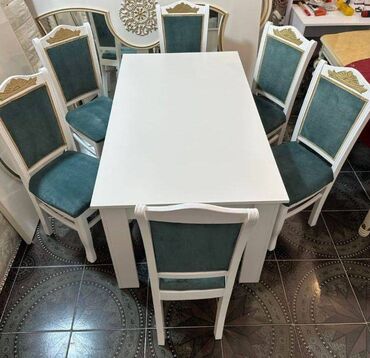 Ev üçün mebel: 6 stul 1 stol