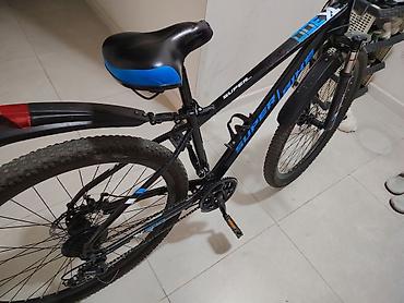 velosipedler 24: SUPER BIKE TK300 dağ velosipedi - Rəng: qara-göy dizayn - Çərçivə — 1