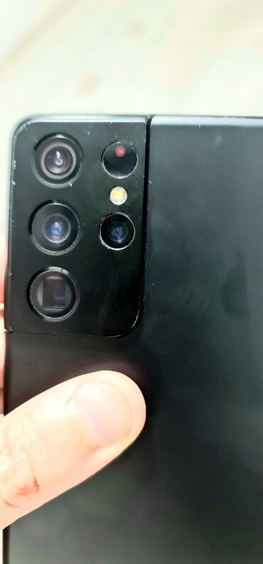 Samsung Galaxy S21 Ultra | 256 GB rəng - Qara | Barmaq izi, İki sim kartlı, Face ID