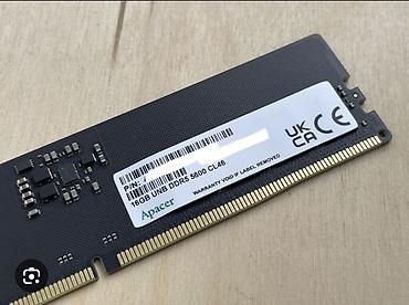 серверы 4 x 146 гб: Оперативная память (RAM) для ПК, Б/у, Apacer, 16 ГБ, DDR5, 5600 МГц — 1