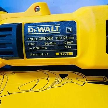 pilte beton: DeWALT bucaqslı daşlayıcı (Angle Grinder) – model D4061 Texniki — 2