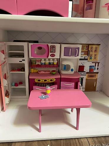 barbie: Кукольный дом в стиле Barbie – большой многоуровневый дом с мебелью и — 5