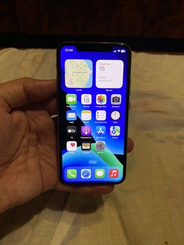 telfolar: IPhone X, 64 GB, Gümüşü, Face ID