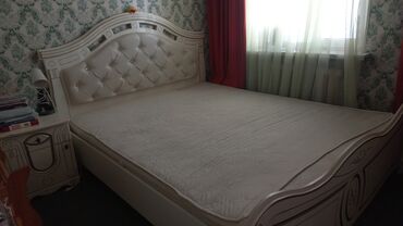 Спальные гарнитуры: Спальный гарнитур, Двухъярусная кровать, цвет - Белый, Б/у