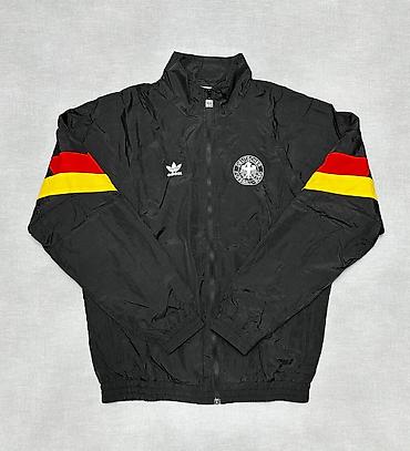 очки рай бан: Ветровка Adidas Originals Germany - Черная легкая ветровка на молнии — 1