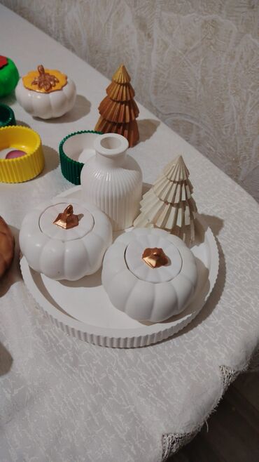 Fiqurlar: Fiqur, Gips, rəng - Ağ — 7