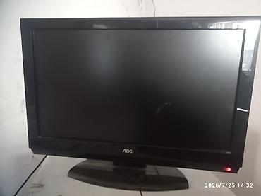 cd disk: LED/LCD телевизор AOC, диагональ около 22–24". Классический чёрный — 2