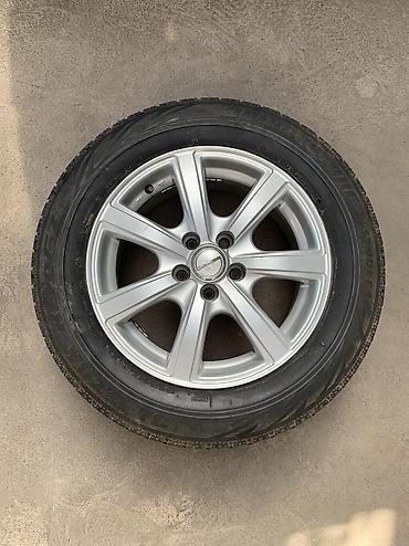 r18 255 55: Колеса в сборе 195 / 65 / R 15, Зима, Б/у, 1 шт, Легковые, Литые, отверстий - 5 — 1
