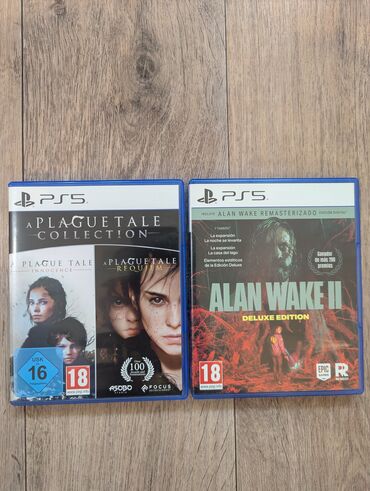 плэйстейшен 5: Продаю игры на PS5 Alan Wake 2 Deluxe Edition и Plague Tale