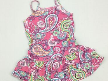 letnia zielona sukienka w kwiaty: Dress, Pepperts!, 3-4 years, 98-104 cm, condition - Very good