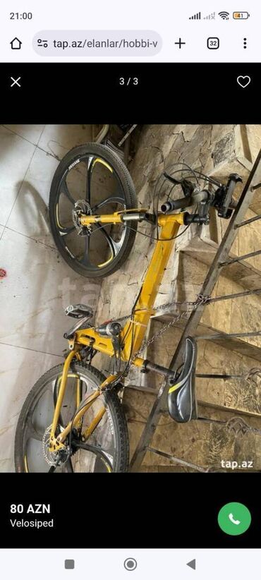 CD, DVD disklər və kassetlər: Velosuped 26liq arxa tekerin pacelkini dagilib
