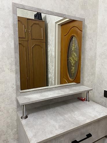 Комоддор: Комод с зеркалом и верхней полкой - Комплект: высокий прямоугольный — 1