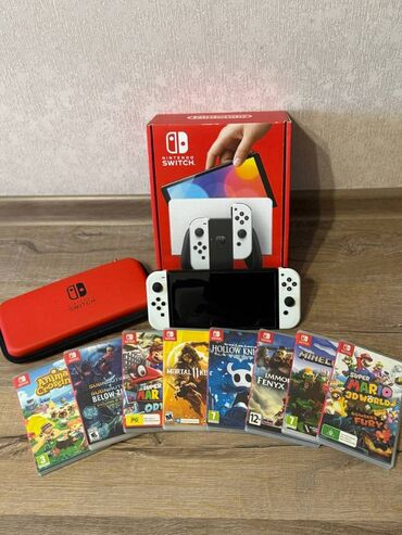 Nintendo Switch OLED: Продаю Nintendo Switch OLED 64ГБ + 8ГБ Состояние - идеальное. Всё