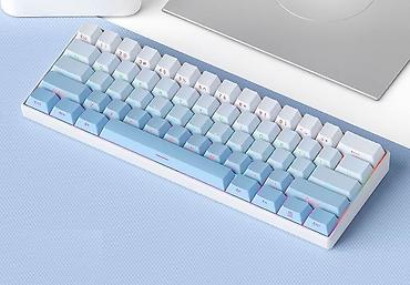 plata ddr3: 60% kompakt mexaniki klaviatura – RGB işıqlanma və çoxrəngli keycap — 3