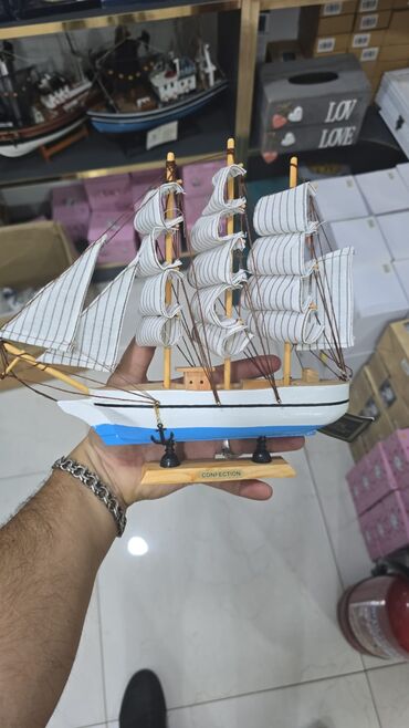 Gəmi modelləri: Gemı suvenırı. Yeni.olculere görə qiymət — 12
