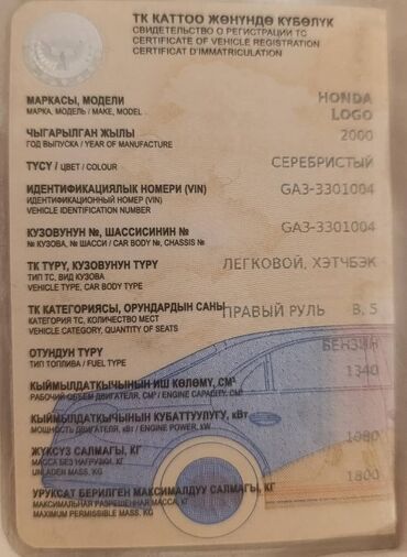 авто ока: Honda Orthia: 1998 г., 1.5 л, Автоматические, Бензин, Хэтчбэк