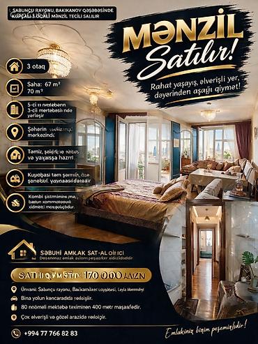 Mənzillər: Tecili kupcali 3 otaqli bina evi satilir Sabuncu rayonu Bakıxanov — 2