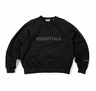 шьем футболку: Мужская толстовка, S, Essentials, Новый, цвет - Черный, Самовывоз — 1
