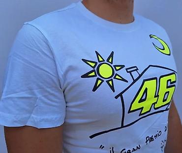 Majice: Muška majica kratkih rukava – bela, sa printom “46” i natpisom “il — 6