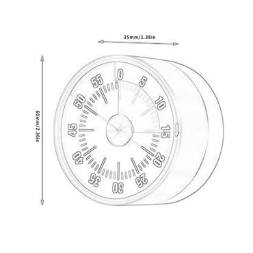 Ev üçün digər mallar: Timer. Mətbəx zamanlayıcı zəngli saat. Budilnik. 60 dəqiqəyə qədər — 6