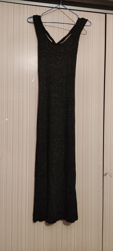 платья леопардовая: Вечернее платье, Коктейльное, Длинная модель, Без рукавов, Открытая спина, M (EU 38)