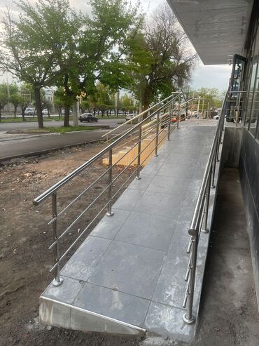 Обшивка лестниц: Перила перила перила из нержавеющей стали качественно гарантия at lalafo.kg — 7 Обшивка лестниц: Перила перила перила из нержавеющей стали качественно гарантия — 7