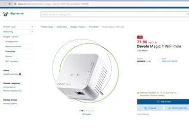 Modemi, ruteri i mrežni uređaji: *** SUPER AKCIJA *** #3082 Za proširenje kućne mreže Devolo Magic 1 — 2
