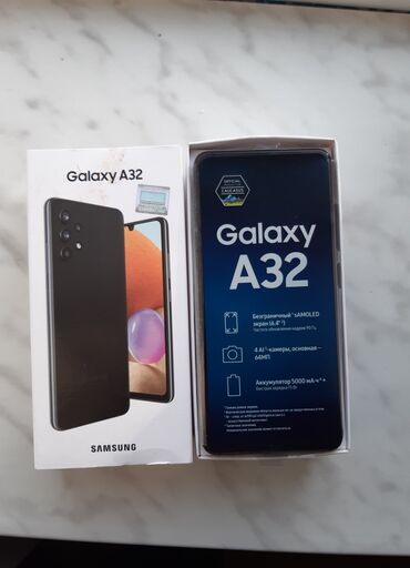 samsung galaxy note 2: Samsung Galaxy A32, 64 GB, Barmaq izi, İki sim kartlı