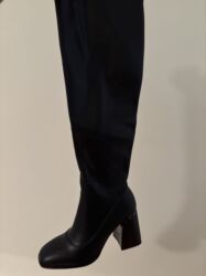 женские зимние ботинки на шнуровке: Сапоги, Размер: 38, цвет - Черный, Новый