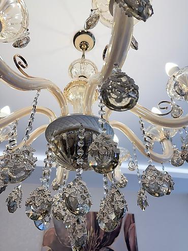 lüstür: Çılçıraq, 8 lampa, Xrustal — 3