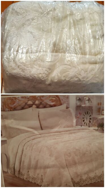 двуспальная кровать с матрасом: Покрывало