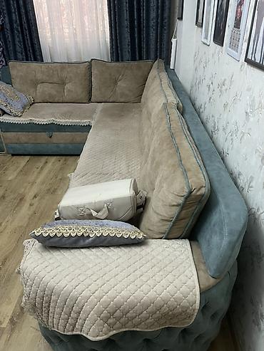 Divanlar: Künc divan – böyük ölçülü, U/L-formalı model - Rəng: toz-bej oturacaq — 3