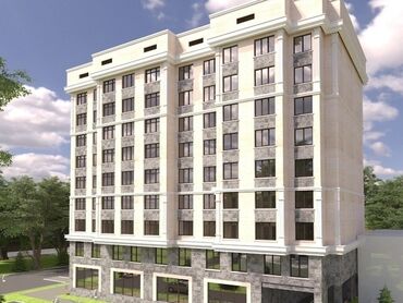 мейманкана город ош: 1 комната, 54 м², Элитка, 7 этаж, ПСО (под самоотделку)