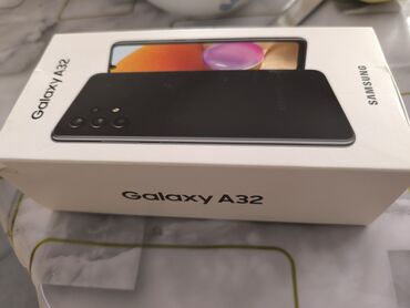 продажа телефоны: Samsung Galaxy A32, Б/у, 128 ГБ, цвет - Черный, 1 SIM, 2 SIM