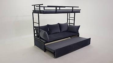 sofa bed: Двухъярусная система “кровать над диваном” с металлическим каркасом — 7