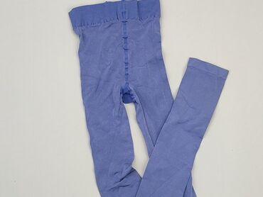 legginsy prążkowane dla dziewczynki: Legginsy dziecięce, 9 lat, 128/134, stan - Bardzo dobry