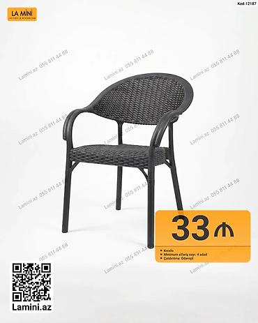 Məhsul: Kreslo Model kodu: 12187 - Rəng: tünd boz/qartal qara