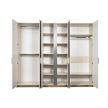 Спальные гарнитуры: Спальный гарнитур, Двуспальная кровать, МДФ, цвет - Бежевый — 5